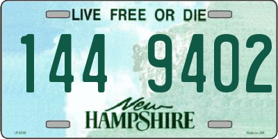 NH license plate 1449402