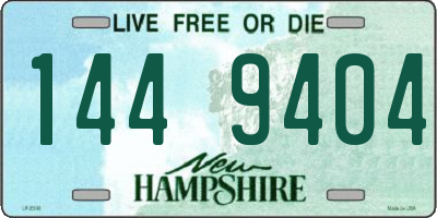 NH license plate 1449404