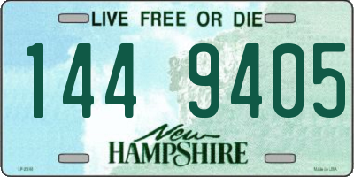 NH license plate 1449405