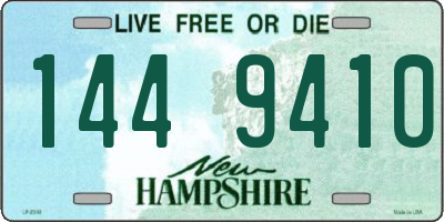 NH license plate 1449410
