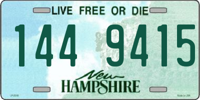 NH license plate 1449415