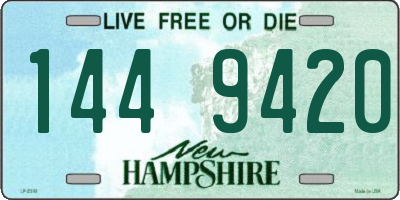 NH license plate 1449420