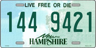 NH license plate 1449421