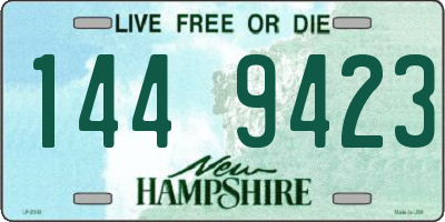 NH license plate 1449423