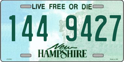 NH license plate 1449427