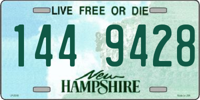 NH license plate 1449428
