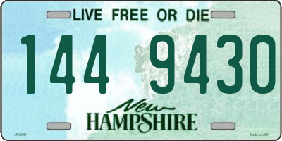 NH license plate 1449430