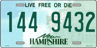 NH license plate 1449432