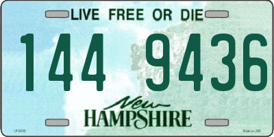 NH license plate 1449436