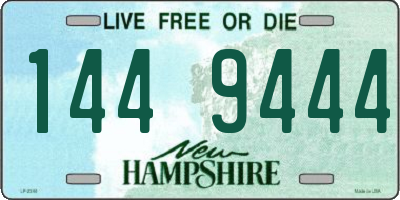 NH license plate 1449444