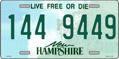 NH license plate 1449449