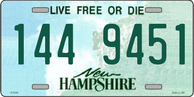 NH license plate 1449451