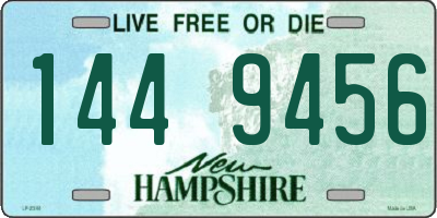 NH license plate 1449456