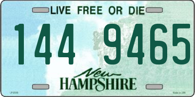 NH license plate 1449465