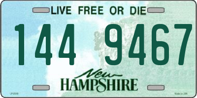NH license plate 1449467