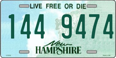 NH license plate 1449474