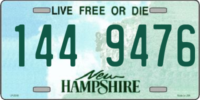 NH license plate 1449476