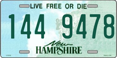NH license plate 1449478