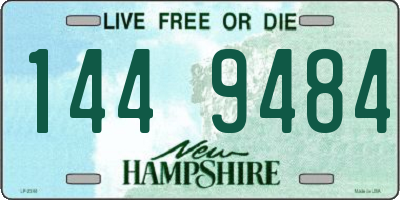 NH license plate 1449484