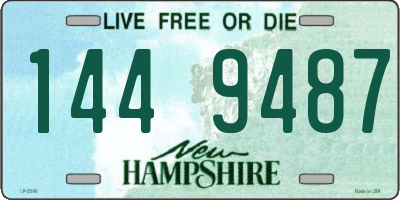 NH license plate 1449487