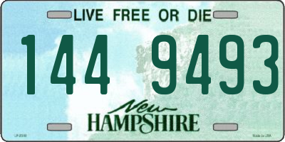 NH license plate 1449493