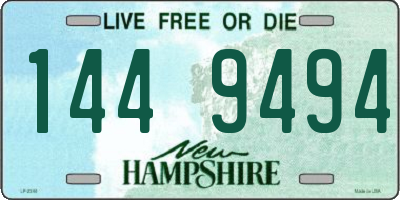 NH license plate 1449494