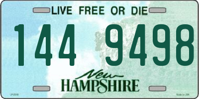 NH license plate 1449498