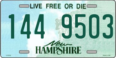 NH license plate 1449503