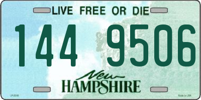 NH license plate 1449506