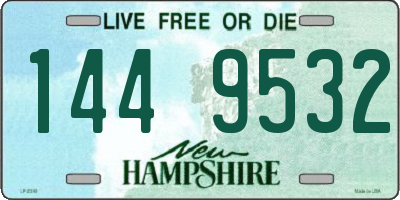 NH license plate 1449532