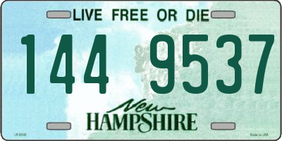 NH license plate 1449537