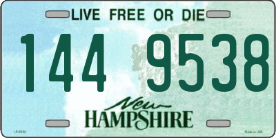 NH license plate 1449538
