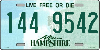 NH license plate 1449542