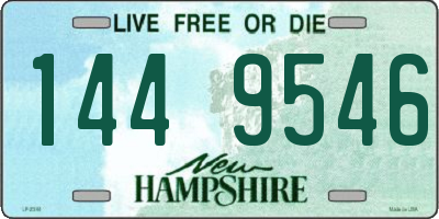 NH license plate 1449546