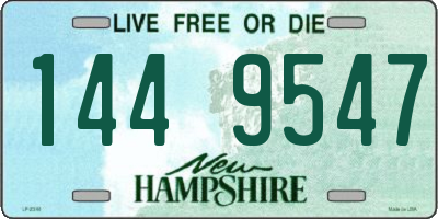 NH license plate 1449547