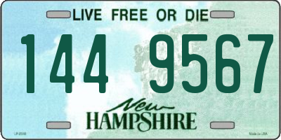 NH license plate 1449567