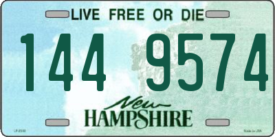 NH license plate 1449574