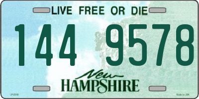 NH license plate 1449578