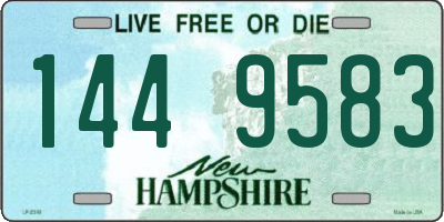 NH license plate 1449583
