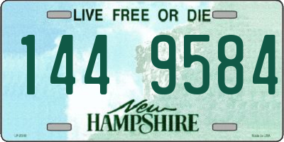 NH license plate 1449584