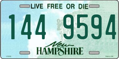 NH license plate 1449594