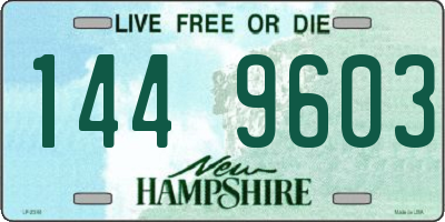 NH license plate 1449603