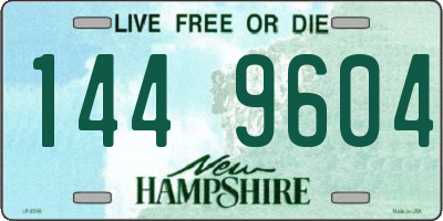 NH license plate 1449604