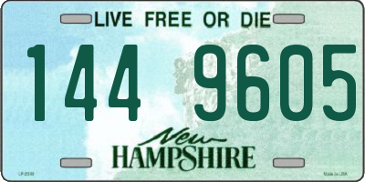 NH license plate 1449605