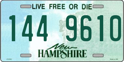NH license plate 1449610