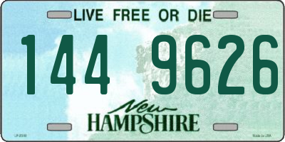 NH license plate 1449626