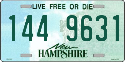 NH license plate 1449631