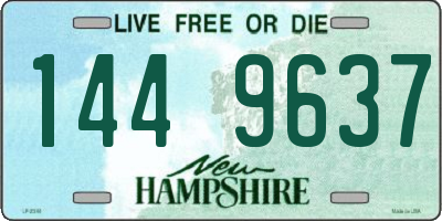 NH license plate 1449637