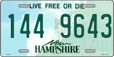 NH license plate 1449643