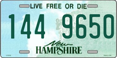 NH license plate 1449650